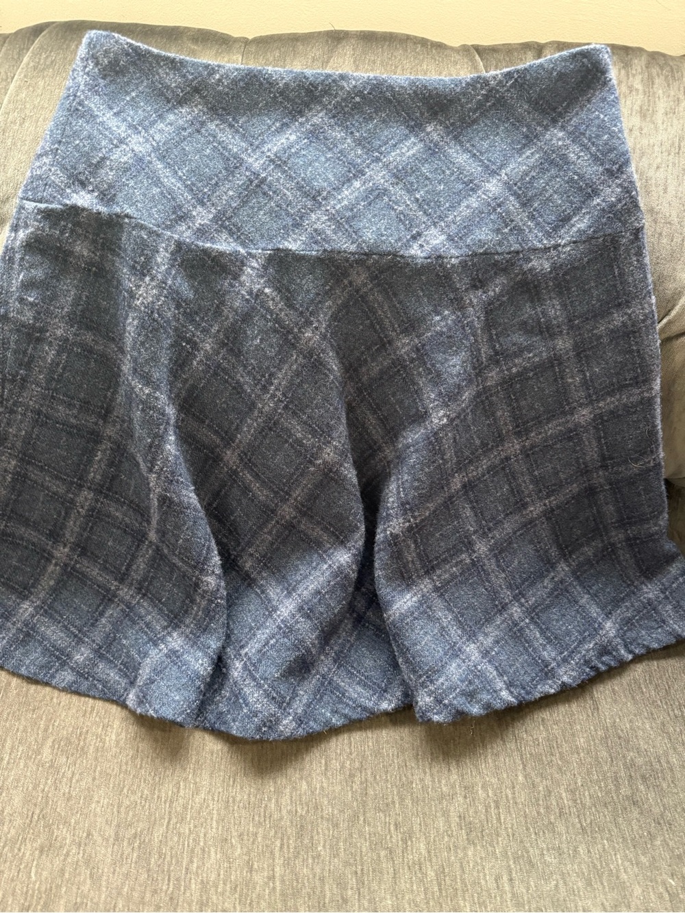 💙 Lauren Ralph Lauren Blue Plaid A-Line Wool Blend Skirt 💙